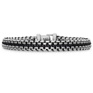 David Yurman Silver and Black Men's Bracelet